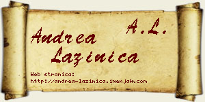 Andrea Lazinica vizit kartica